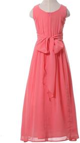 img 1 attached to 🌹 Adorable Junior Bridesmaid Girls' Clothing: Happy Rose Dresses