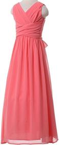 img 2 attached to 🌹 Adorable Junior Bridesmaid Girls' Clothing: Happy Rose Dresses