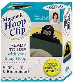 img 4 attached to Magnetic Hoop Clip: Effortless Machine Embroidery on Hats, Caps, Boots, and Sleeves - Complete with Cap Attachment