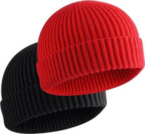 img 4 attached to Vidsel Fisherman Trawler Knitted Skullies Outdoor Recreation