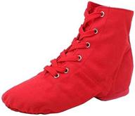 👠 missfiona lace up canvas ballroom shoes for women - athletic footwear logo