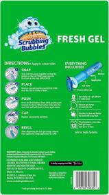 img 3 attached to 🚽 Scrubbing Bubbles Fresh Gel Toilet Bowl Cleaning Stamps - Rainshower Scent, 1 Dispenser + 24 Gel Stamps | Helps Prevent Limescale, Toilet Rings | Gel Cleaner for Better Maintenance