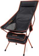 🏕️ g4free lightweight portable high back camping chair with headrest & pocket - ideal for outdoor travel, picnic, hiking, fishing - folding backpacking camp chairs upgrade логотип