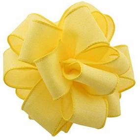 img 1 attached to Berwick Offray Linen Ribbon 1 1 Yards Yellow