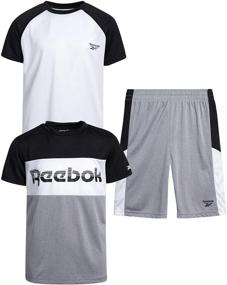 img 4 attached to 👕 Essential Reebok 3-Piece Athletic Tee Shirt Heather Set for Boys