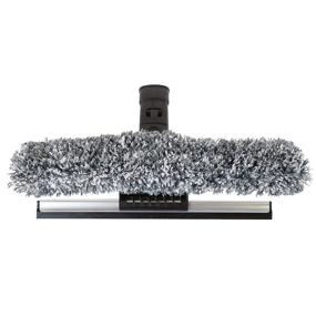 img 4 attached to Swopt 5133C6 12” Combination Squeegee Head with Microfiber Scrubbing Pad - Ideal for Effortless Window & Glass Surface Cleaning