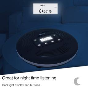 img 3 attached to HongYu Rechargeable Portable CD Player with FM Transmitter, Bluetooth Connectivity, Touch Buttons, Backlight Display - Ideal for Home, Travel, and Car