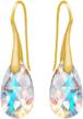 sterling borealis swarovski crystals earrings logo
