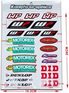 kungfu graphics micro sponsor logo racing sticker sheet universal (7 logo