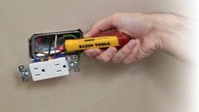 img 2 attached to Klein Tools NCVT-2 Voltage Tester: Reliable Non-Contact Dual Range Tester with 3 m Drop Protection