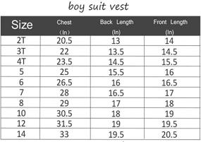 img 2 attached to 👔 Lycody Kids Vest: Stylish Formal Suit Vest for Boys with 3 Button Design