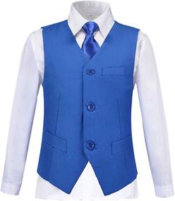 img 3 attached to 👔 Lycody Kids Vest: Stylish Formal Suit Vest for Boys with 3 Button Design