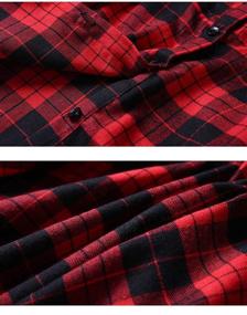 img 1 attached to 👗 Cute and Comfy CNKIDS Girls Buffalo Check Plaid Dress with Belt - Stylish Long Sleeve Dresses for Kids 4-12yrs