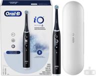 🪥 oral-b io series 6 electric toothbrush: black lava edition with (1) brush head - powerful dental care logo