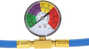 img 2 attached to 🌡️ Aupoko R134A AC Refrigerant Charge Hose with Pressure Gauge - 1/2’’ Acme Can Opener Tap Dispensing Valve - Ideal for Car AC Air Conditioning Refrigerant Recharge