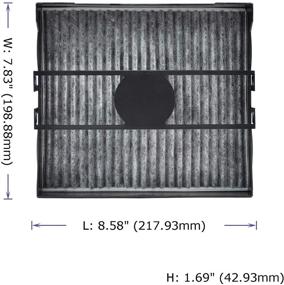 img 3 attached to 🚗 POTAUTO MAP 1054C (CF10745) Car Cabin Air Filter Replacement with Activated Carbon for Subaru Forester