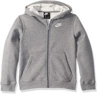 nike одежда для мальчиков: черная и белая повседневная толстовка для стильных юношей логотип