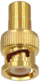 img 1 attached to VCE (5-Pack) Gold-Plated RCA Female to BNC Male Coaxial Connector Adapters for CCTV Security Cameras