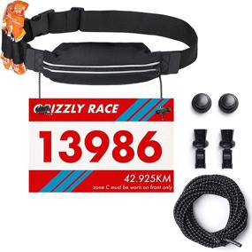 img 4 attached to Running Race Number Bib Belt with Elastic 🏃 Webbing - Ideal for Marathon, Triathlon, and Cycling Enthusiasts