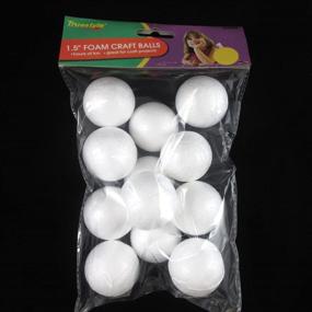 img 1 attached to 🎄 72 Smooth Polystyrene Styrofoam Balls 1.5" for School Christmas Arts & Crafts - Brand New!