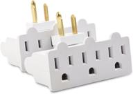 🔌 ul listed cable matters 2-pack 3-outlet grounded swivel wall tap - 180 degree swivel, swivel outlet, 3 plug outlet adapter logo