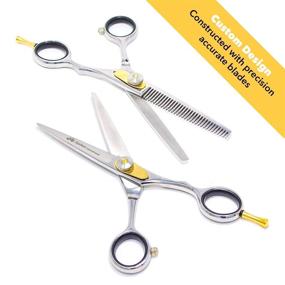 img 3 attached to 💇 Equinox Professional Razor Edge Series: Hair Cutting and Thinning Scissors Set - 6.5 Inches Stainless Steel - Best Quality Hair Shears for Precise Hair Styling and Texturizing