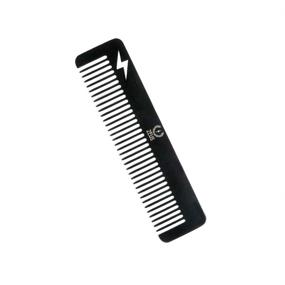 img 4 attached to ZEUS Stainless Steel Beard &amp; Mustache Comb - Handcrafted, EDC, Heavy-Duty, Sturdy, Durable, Hair Styling, Anti-Static Comb - T22