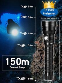 img 3 attached to Genwiss Underwater Flashlight Deepest Waterproof