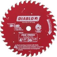 🔪 freud diablo d0436x 4-3/8-inch 36 tooth atb cordless trim saw blade with 20mm arbor and 3/8-inch reducer bushing logo