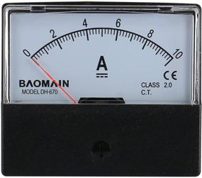 img 4 attached to 🔌 Baomain Ammeter DH-670 DC 0-10A Rectangular Ampere Needle Panel Meter Gauge Amperemeter - Precise Current Monitoring Solution