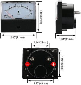 img 3 attached to 🔌 Baomain Ammeter DH-670 DC 0-10A Rectangular Ampere Needle Panel Meter Gauge Amperemeter - Precise Current Monitoring Solution