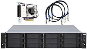 img 4 attached to 💾 QNAP TL-R1200S-RP 12 Bay 2U Rackmount SATA 6Gbps JBOD Storage Enclosure with Redundant Power Supply + PCIe SATA Interface Card (QXP-1600eS)