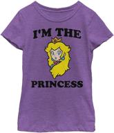 nintendo girls t shirt purple x large logo