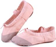 🩰 lonsoen girls' ballet slipper shoes with ribbons for ballerinas logo