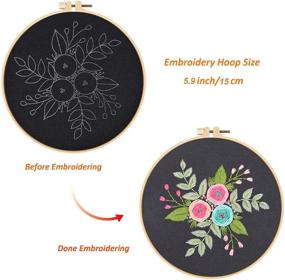 img 2 attached to Louise Maelys Embroidery Starter Kit: Explore the Full Range of Rose Flowers Patterns in Cross Stitching - Perfect for Beginners, Crafting Needlepoint, and Delightful Home Decor Gifts