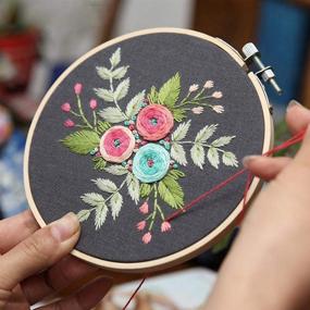 img 1 attached to Louise Maelys Embroidery Starter Kit: Explore the Full Range of Rose Flowers Patterns in Cross Stitching - Perfect for Beginners, Crafting Needlepoint, and Delightful Home Decor Gifts