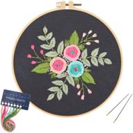 louise maelys embroidery starter kit: explore the full range of rose flowers patterns in cross stitching - perfect for beginners, crafting needlepoint, and delightful home decor gifts logo
