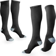 🧦 bams bamboo compression socks for women & men - high-quality graduated knee-high support логотип