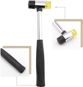 img 2 attached to 🔨 Wooden Bracelet Sizer Mandrel & Steel Handle Two-Way Rubber Hammer Set - Pandahall Elite Jewelry Tools