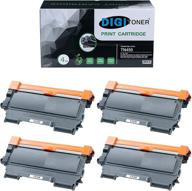 digitoner compatible tn450 high yield toner cartridge 4-pack for brother printers logo