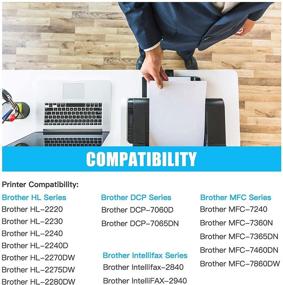 img 3 attached to DIGITONER Compatible TN450 High Yield Toner Cartridge 4-Pack for Brother Printers