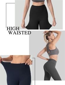 img 1 attached to Natural Feelings Waisted Leggings Workout Sports & Fitness and Running