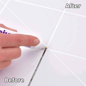 img 2 attached to Revitalize and Renew Dingy Stained Grout with Rejuvenate White Grout Restorer Marker Pens - 2 Units Pack