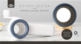 img 1 attached to 🧀 Effortlessly Grate Cheese with Chef'n Spring Loaded Rotary Cheese Grater - Easy to Clean, White