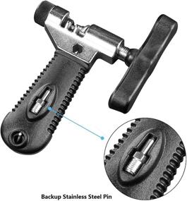 img 2 attached to Oumers Bike Chain Splitter with Chain Hook: Universal 7 8 9 10 Speed Bicycle Chain Cutter Breaker Tool for Repair and Removal/Installation - Essential Portable Durable Bicycle Tool