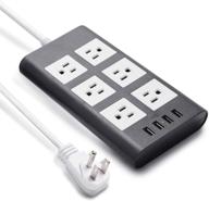aracky protector extension outlets charging logo