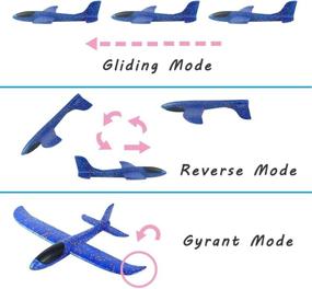 img 2 attached to ✈️ Airplane Throwing Boy & Girl Outdoor Birthday Novelty & Gag Toys: Fun Flight Toys for Kids