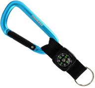 🧗 acecamp munkees 8mm carabiner with compass strap: compact waterproof keychain for camping, hiking, and survival логотип