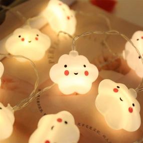 img 2 attached to 🔋 Waterproof Battery Powered Indoor String Lights, Cute Decoration - 20 LED Fairy String Lights, Ideal for Indoor/Outdoor, Kids Bedroom, Christmas Tree, New Year, Garden Décor - Warm White