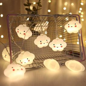 img 1 attached to 🔋 Waterproof Battery Powered Indoor String Lights, Cute Decoration - 20 LED Fairy String Lights, Ideal for Indoor/Outdoor, Kids Bedroom, Christmas Tree, New Year, Garden Décor - Warm White